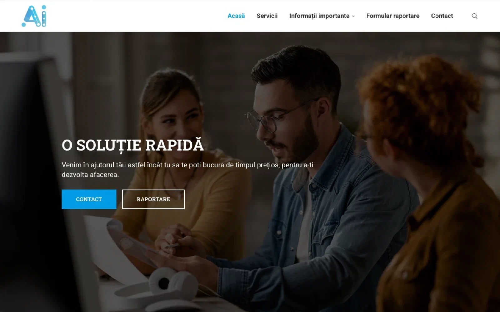 Avertizori Integritate homepage screenshot