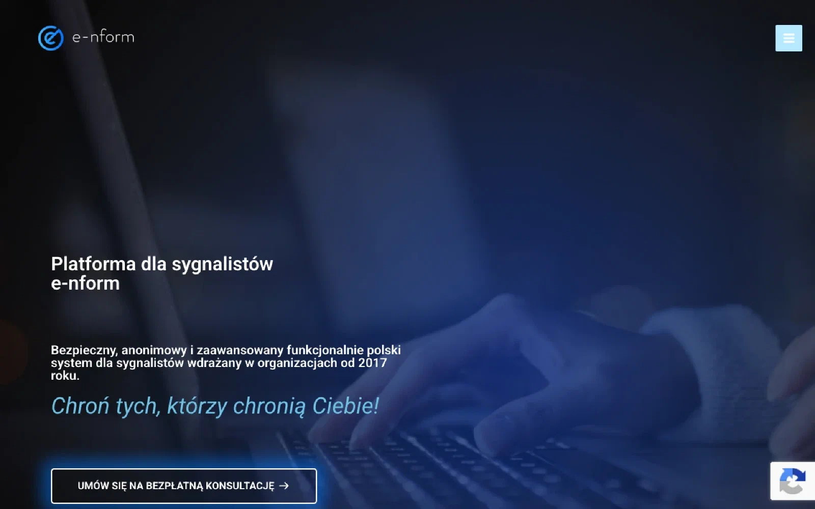 e-nform homepage screenshot