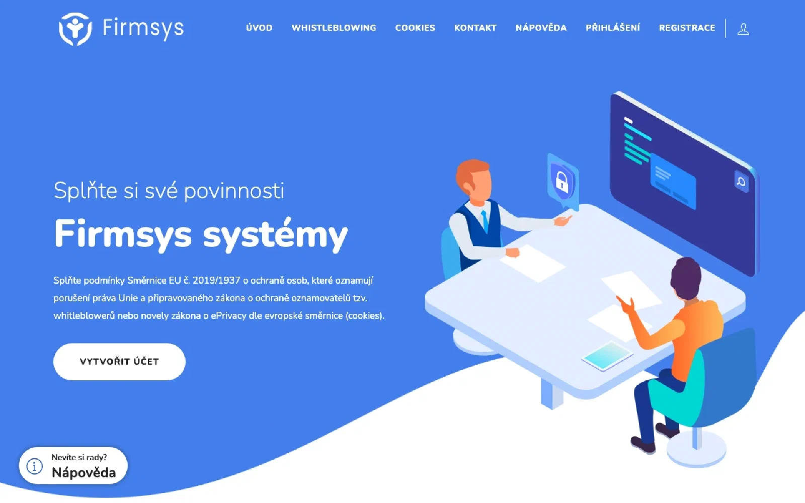 Firmsys homepage screenshot