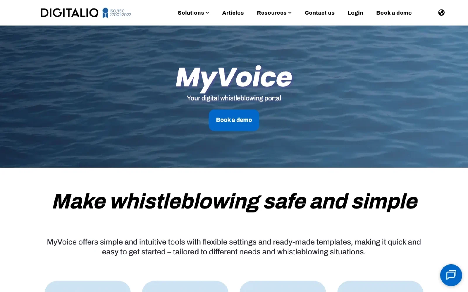 MittVarsel homepage screenshot