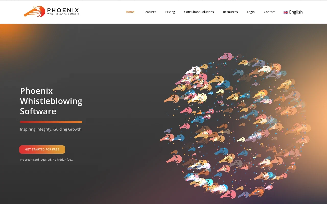 Phoenix homepage screenshot
