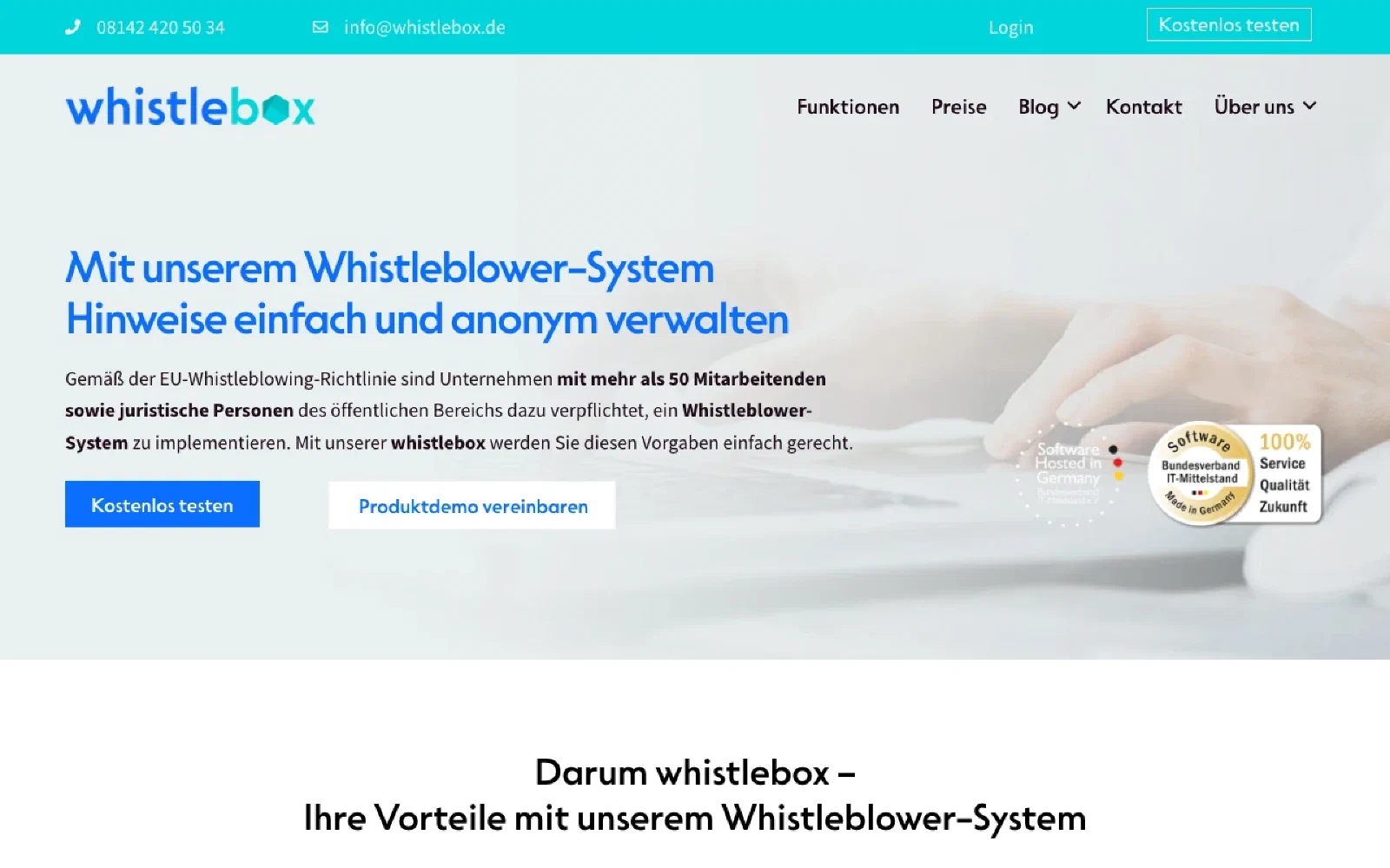 whistlebox homepage screenshot